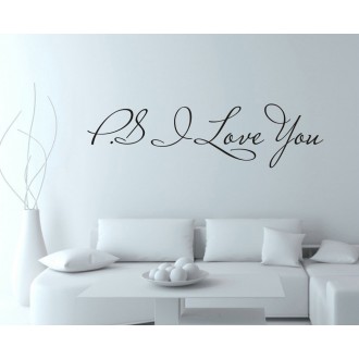 PS I Love You wall quote sticker sayings